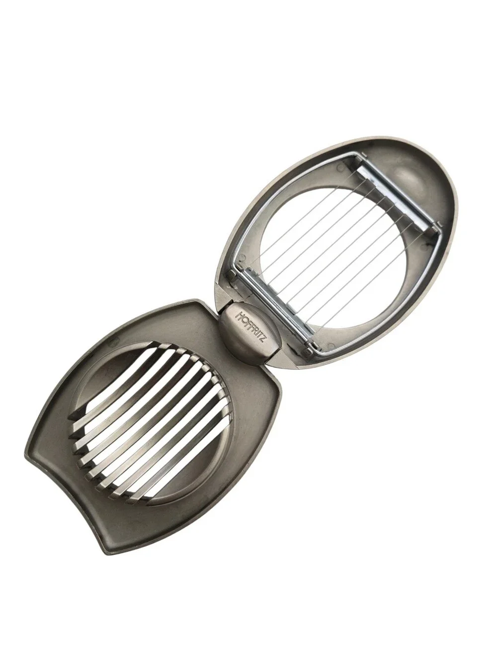 Vintage Hoffritz Stainless Steel Egg Slicer Heavy Duty Retro Kitchen Tool